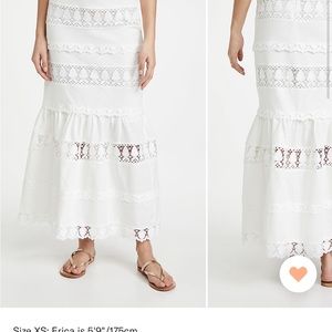 NWT Endless Rose set lace trim skirt (size S) neck lace trim top (size M)ShopBop